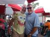 SpongeBob (Bobby Wilkinson) & Dash Riprock (Randy Lee Ashcraft) were at Coconuts on Monday.